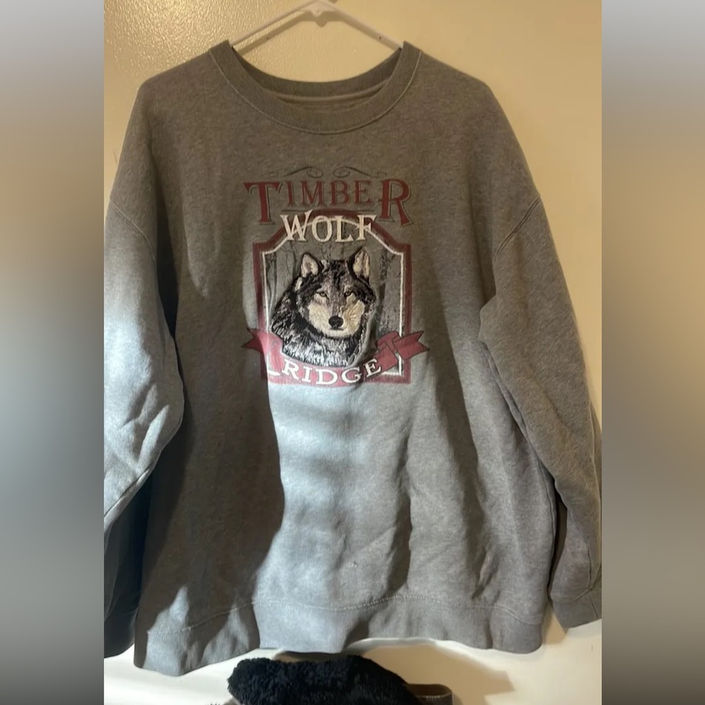 Gray vintage Crewneck Sweatshirt - Mens